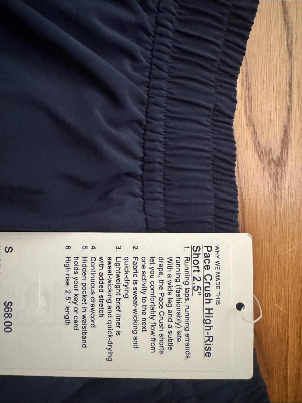 lululemon athletica Navy Athletic Shorts - Picture 3 of 4